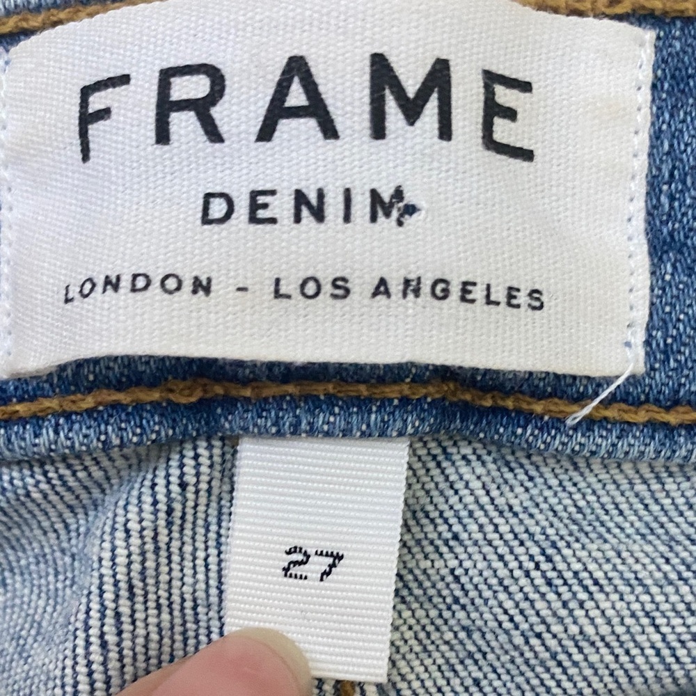 FRAME Le Skinny de Jeanne Crop Skinny Jeans in Firefly sz 27 - Picture 11 of 14